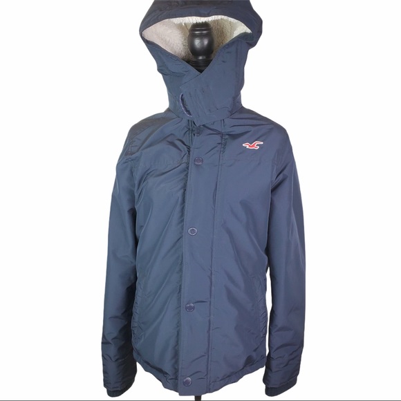 Hollister Jackets & Blazers - {Hollister} Ladies Navy Blue All Weather Coat Sz M